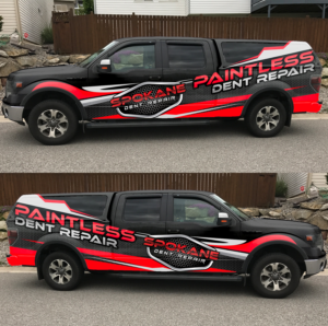 Car Wrap Design by Zhor Signatures for Spokane Dent Repair  | Design: #18993183