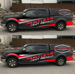 Car Wrap Design by Zhor Signatures for Spokane Dent Repair  | Design: #19059743