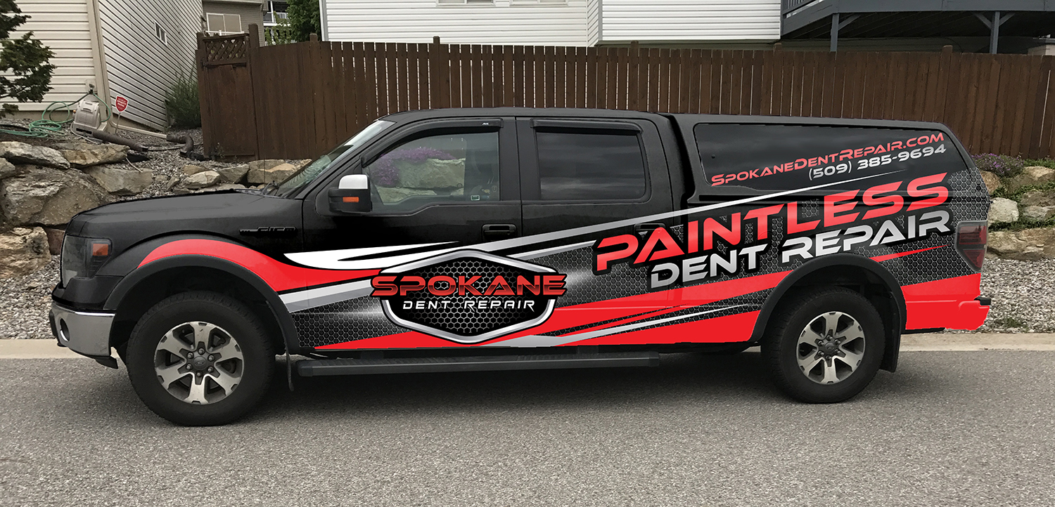 Car Wrap Design by Zhor Signatures for Spokane Dent Repair  | Design #19091985