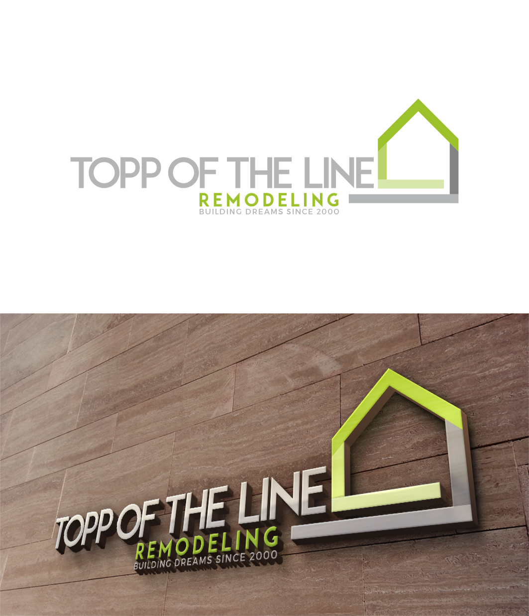 Logo Design by trufya for Topp Of The Line Remodeling  | Design #19040266