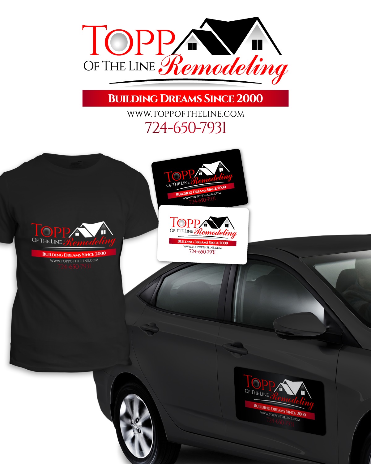 Logo Design by taufik_alrahman for Topp Of The Line Remodeling  | Design #19044325