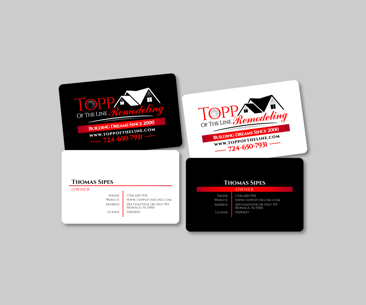 Logo Design by taufik_alrahman for Topp Of The Line Remodeling  | Design #19081413
