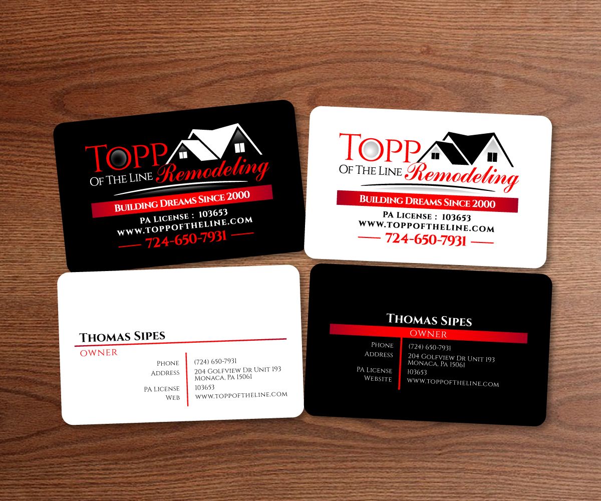 Logo Design by taufik_alrahman for Topp Of The Line Remodeling  | Design #19184581