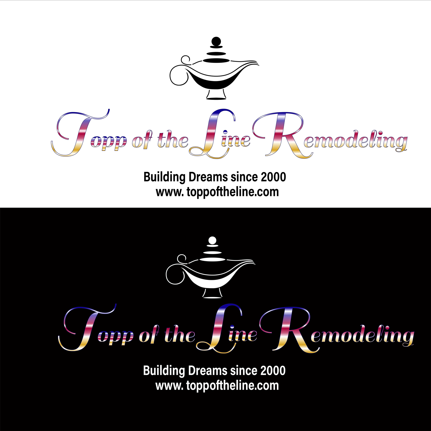 Logo Design by 99Rainbows for Topp Of The Line Remodeling  | Design #19032564