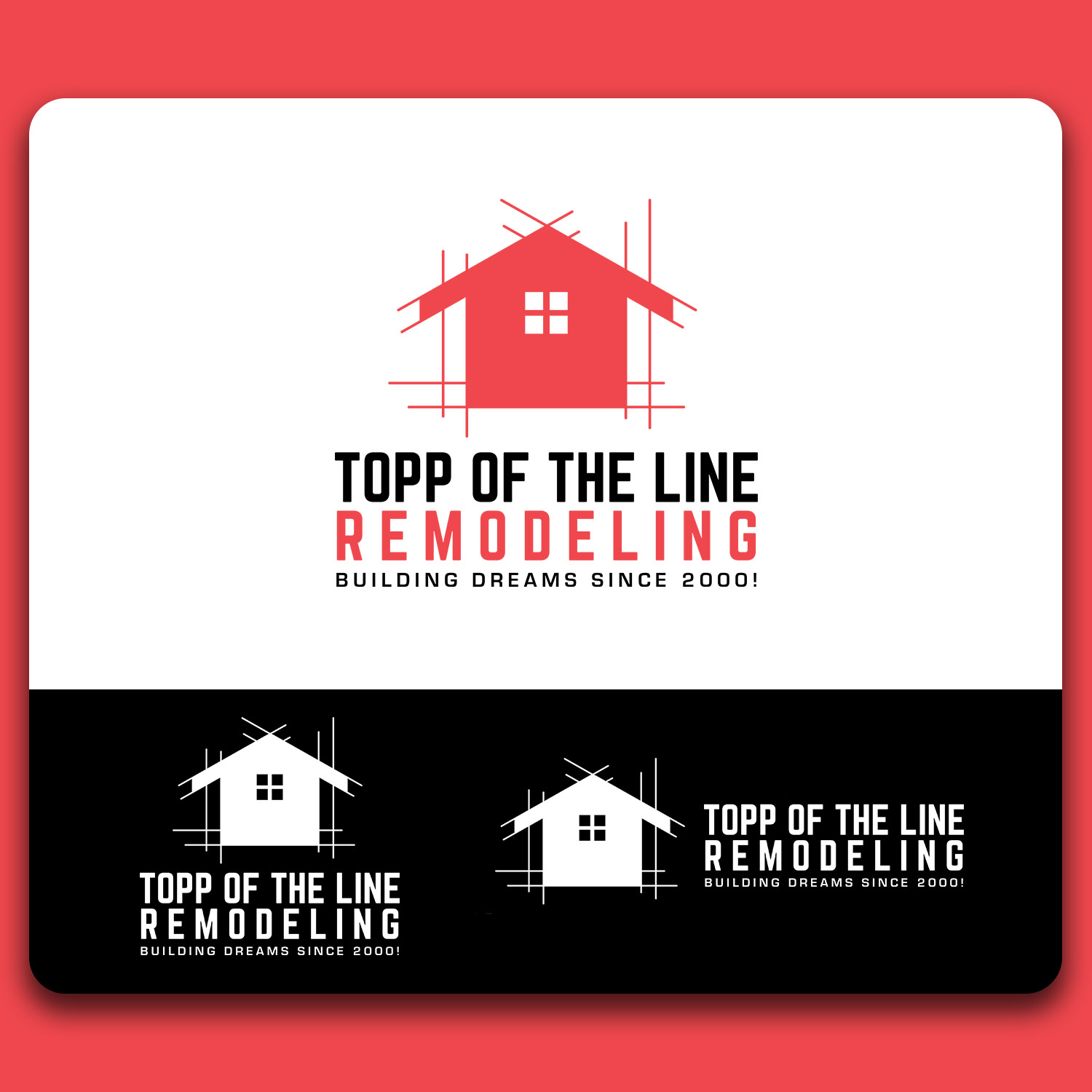 Logo Design by SGS.Design for Topp Of The Line Remodeling  | Design #19005954