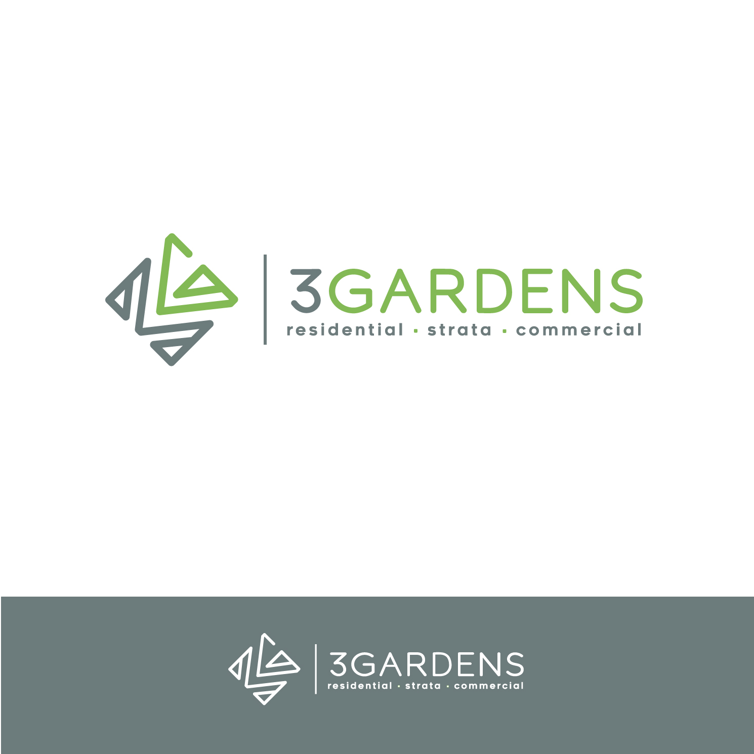 Logo Design by Ivelina Tsvetkova for 3 Gardens | Design #18953644