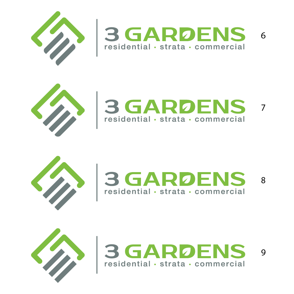 Logo Design by Gabriel Colete for 3 Gardens | Design #19178963