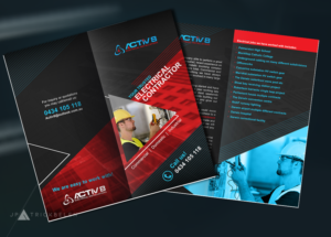 Diseño de Brochure por jpatrickbelen para Activ8 electrical installations  | Diseño #18951232