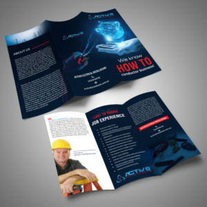 Brochure Design by debdesign for Activ8 electrical installations  | Design: #18957223