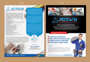 Electrical company needs a brochure designed for electrical construction work  | Design de Brochure par meet007
