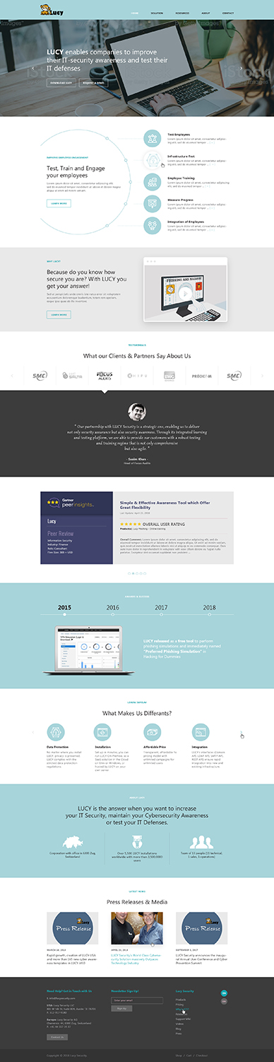 Web Design by Ved Web Services for LUCY Security AG | Design #18959392