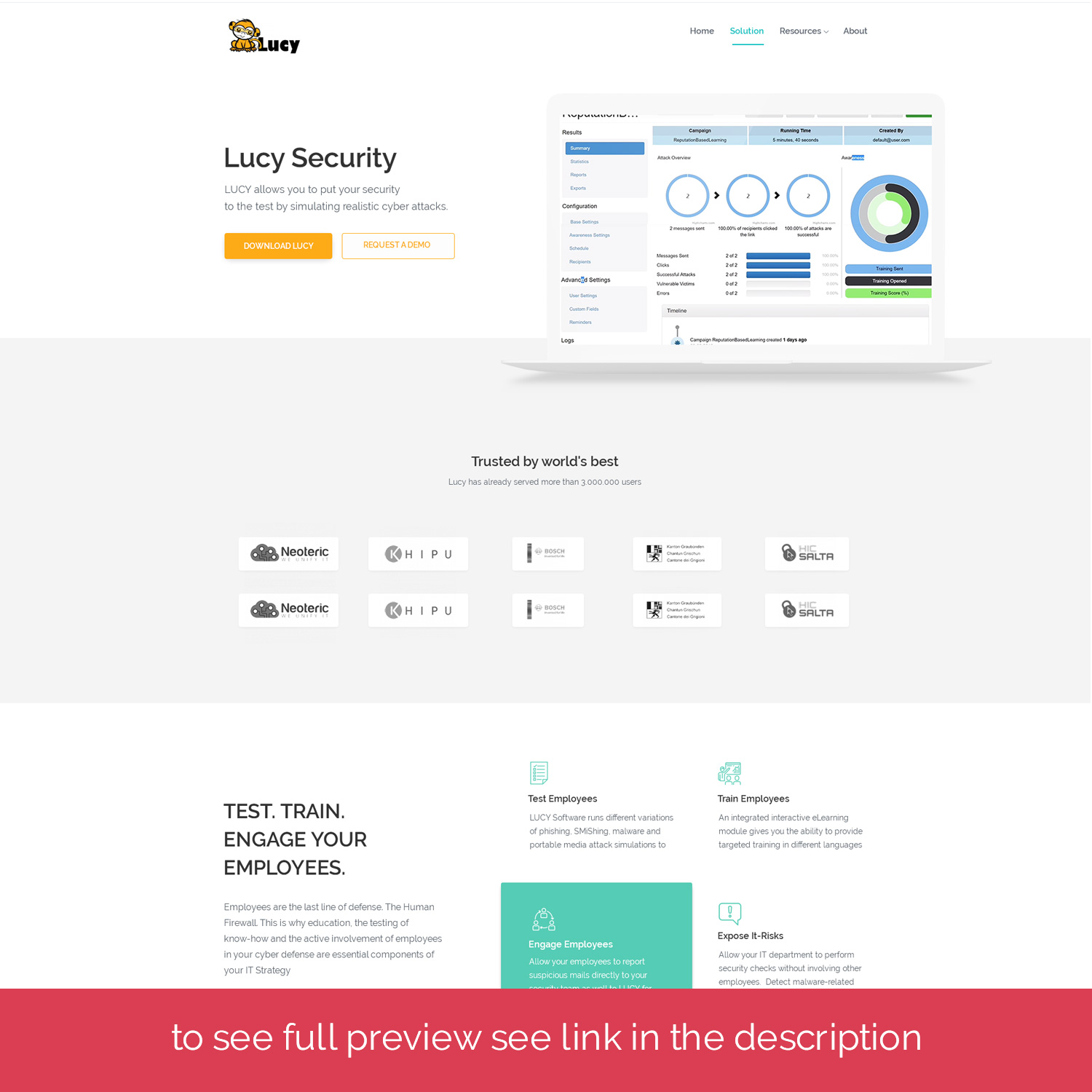 Web Design by Dionis for LUCY Security AG | Design #18998991