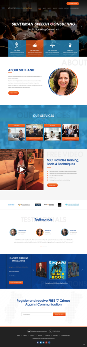 Wordpress Design by pb for Silverman Speech Consulting | Design: #21120325