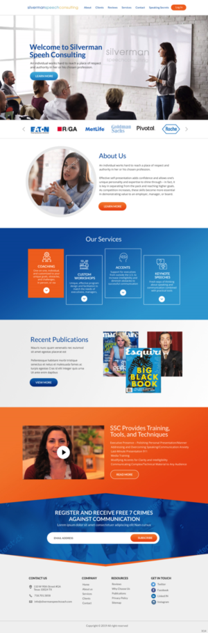 Wordpress Design by pb for Silverman Speech Consulting | Design: #21120335