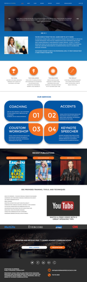 Wordpress Design by Gexton for Silverman Speech Consulting | Design: #21147256