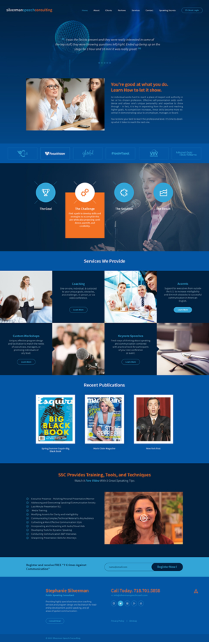 Wordpress Design by Ved Web Services for Silverman Speech Consulting | Design: #21116941