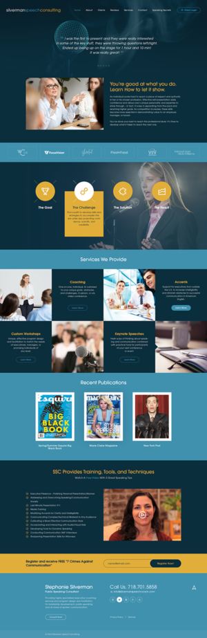 Wordpress Design by Ved Web Services for Silverman Speech Consulting | Design: #21123809