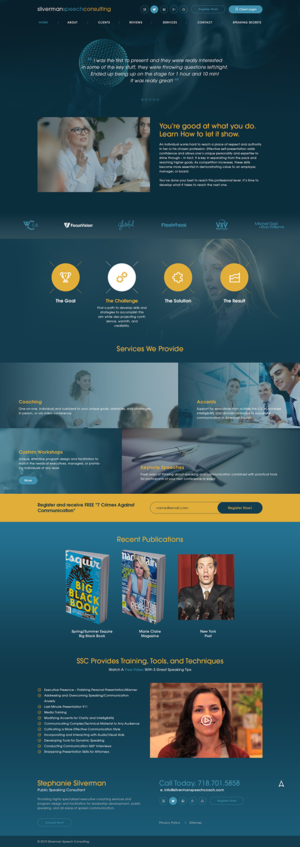 Wordpress Design by Ved Web Services for Silverman Speech Consulting | Design: #21143919