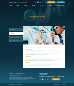 Wordpress Design by Ved Web Services for Silverman Speech Consulting | Design: #21238880