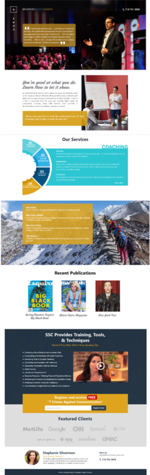 Wordpress Design by vedverma1984 for Silverman Speech Consulting | Design #21143687