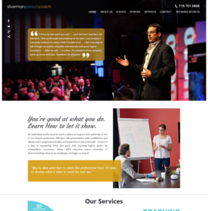 Presentation and Communication Coaching Services Business needs updated interactive web site | Wordpress Design by vedverma1984