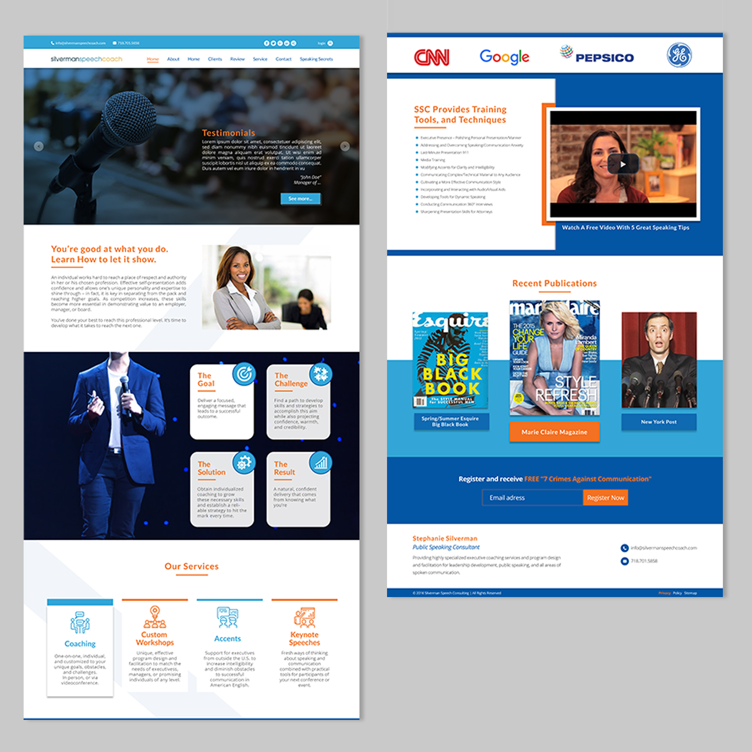 Wordpress Design by nvbaolong for Silverman Speech Consulting | Design #21207614