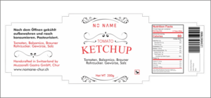No Name Handcrafted Tomato Ketchup packaging design modern & trendy | Verpackungs-Design von fumbh.designs