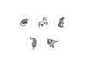 12 Chinese Zodiac signs, known as Sheng Xiao | Design Art par ArtTank