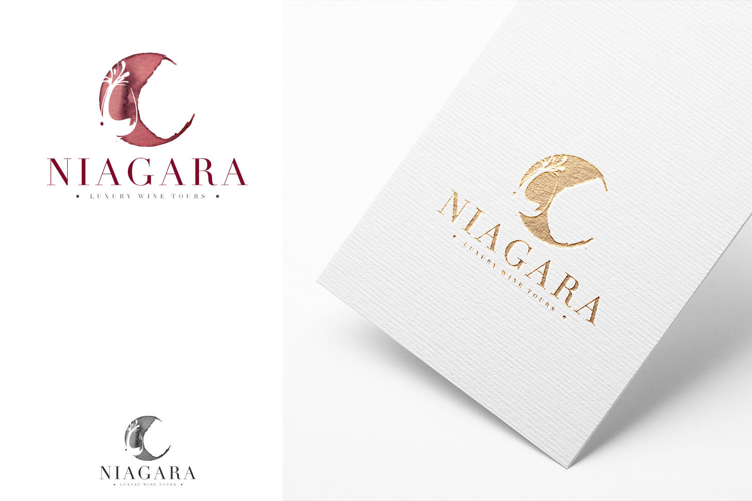 Logo Design by DominicDesign for Niagara Luxury Wine Tours | Design #19000769