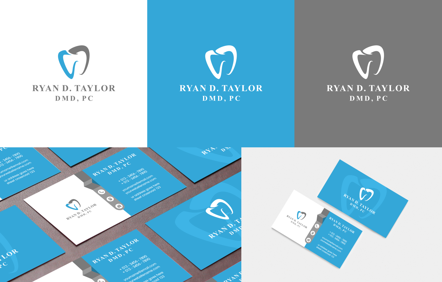 Logo Design by eudo for Ryan D. Taylor, DMD, PC | Design #19877016