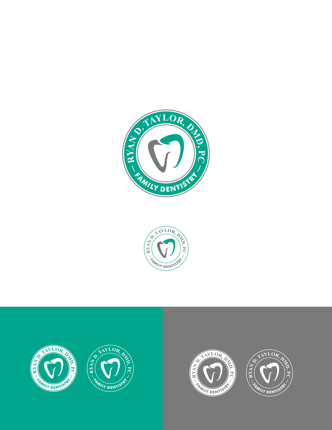 Logo Design by eudo for Ryan D. Taylor, DMD, PC | Design #20113436