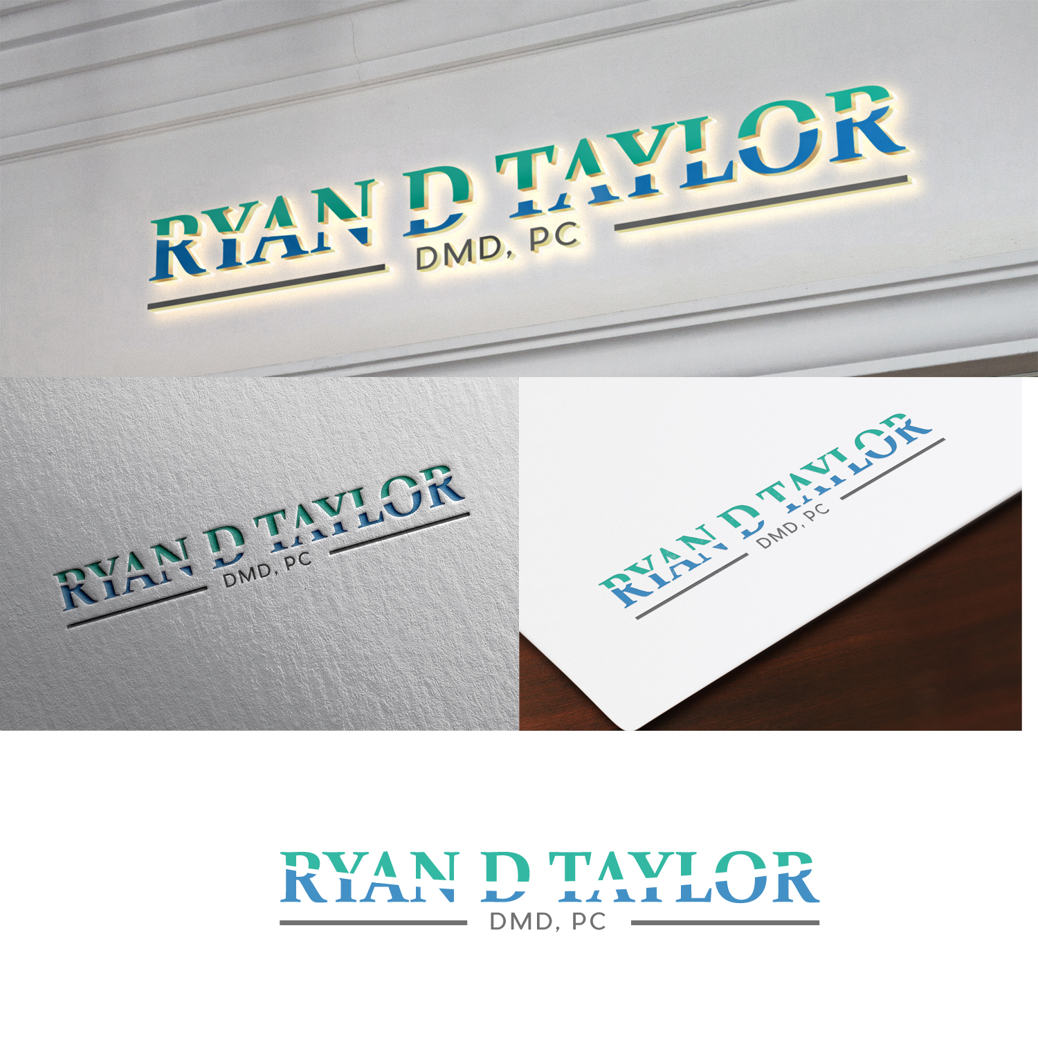 Logo-Design von Aqeel Momin für Ryan D. Taylor, DMD, PC | Design #18983281