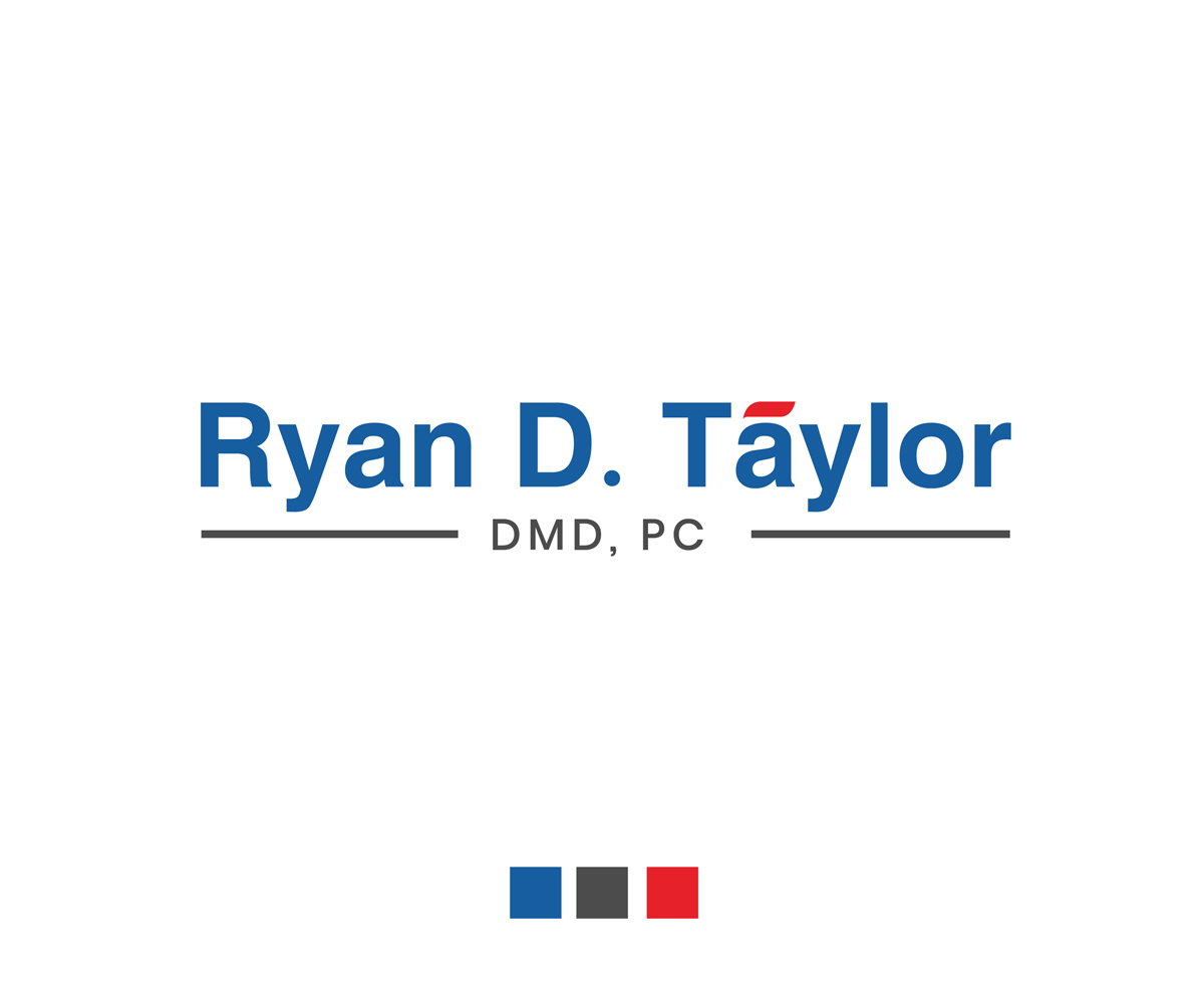 Logo Design by Aqeel Momin for Ryan D. Taylor, DMD, PC | Design #19014025