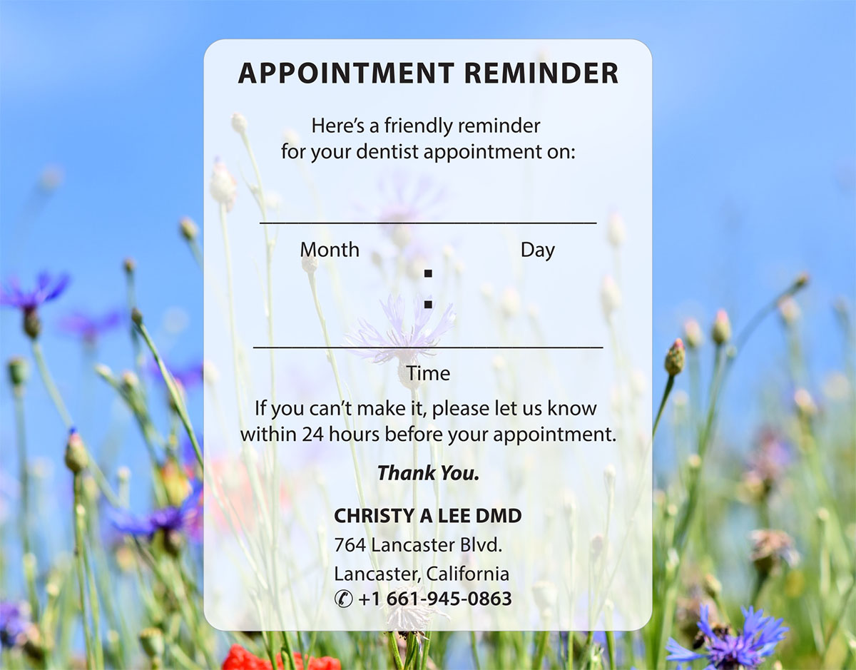 Postcard Design by Venus L. Penaflor for Christy A Lee DMD INC | Design #18960079
