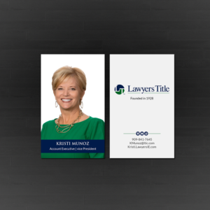 Visitenkarten-Design von Creations Box 2015 für Lawyers Title Insurance | Design: #18960817