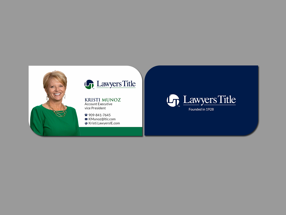 Business Card Design by Creations Box 2015 for Lawyers Title Insurance | Design #18960824