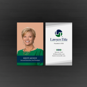 Visitenkarten-Design von Creations Box 2015 für Lawyers Title Insurance | Design: #18961086