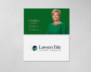 Diseño de Tarjeta de Presentación por Brand aid para Lawyers Title Insurance | Diseño: #18974583