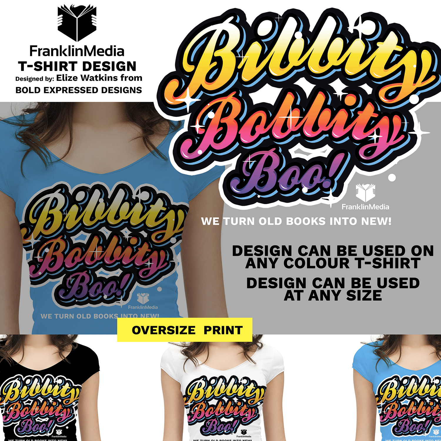 T-shirt Design by Bold Expressed Designs for FranklinMedia LLC | Design #19036037