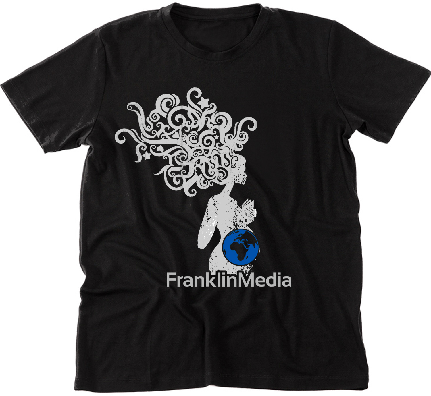 Diseño de Camiseta por creative gravity para FranklinMedia LLC | Diseño #19034659