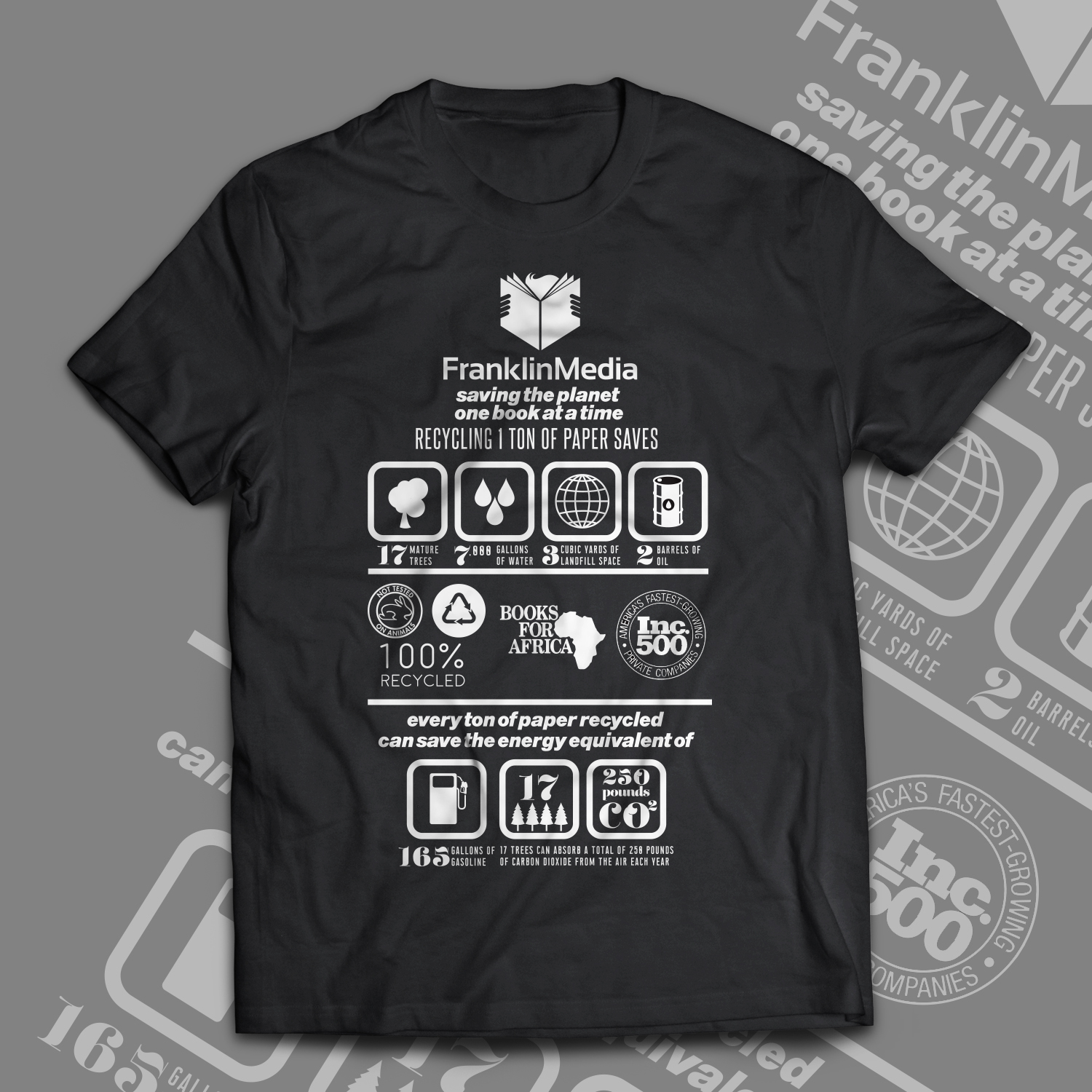 T-shirt Design by Eightone 3 for FranklinMedia LLC | Design #18996118