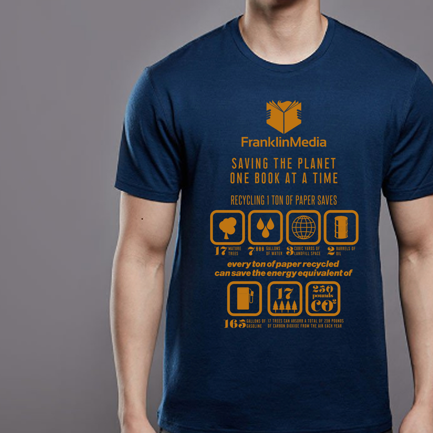 T-shirt Design by Eightone 3 for FranklinMedia LLC | Design #19011488