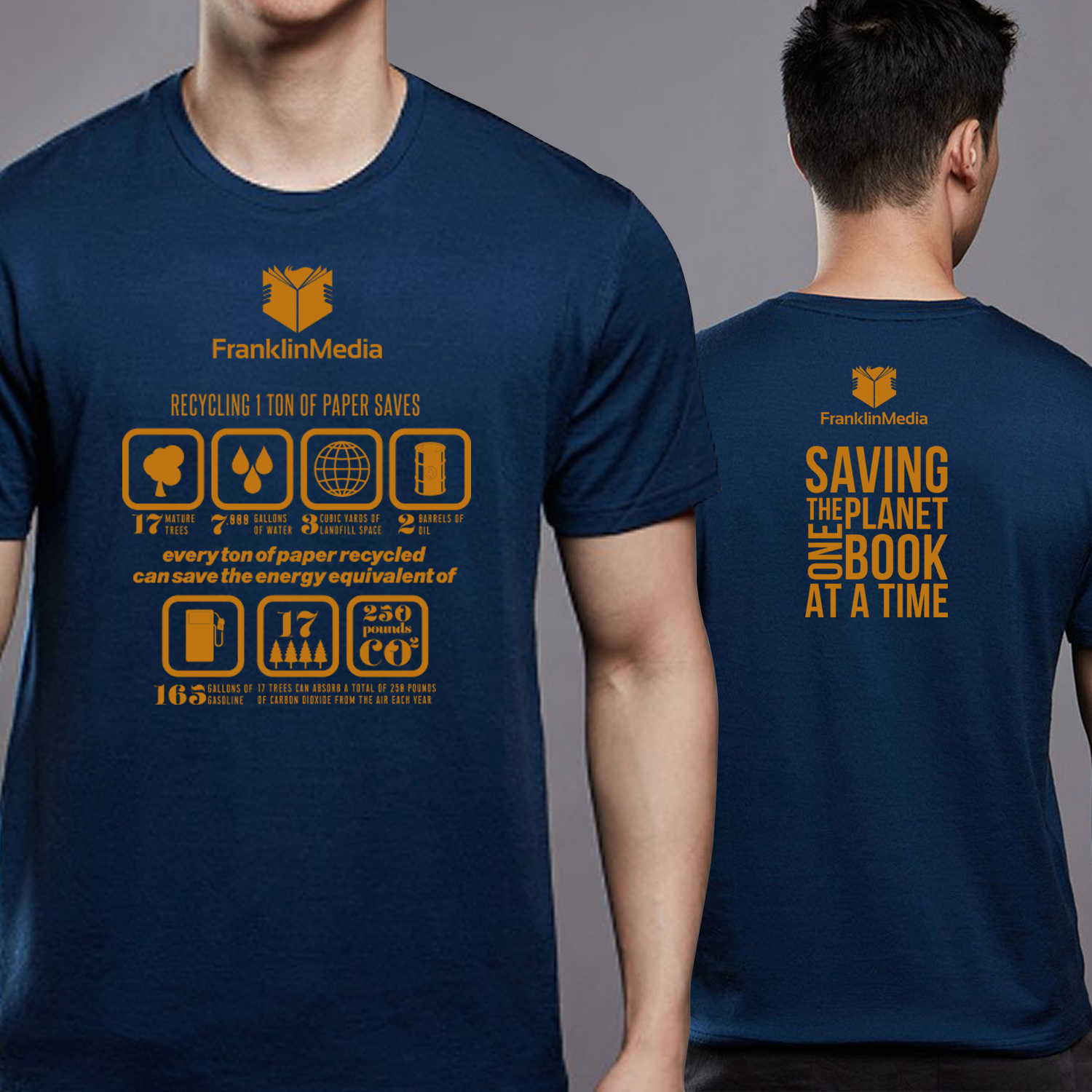 T-shirt Design by Eightone 3 for FranklinMedia LLC | Design #19011491