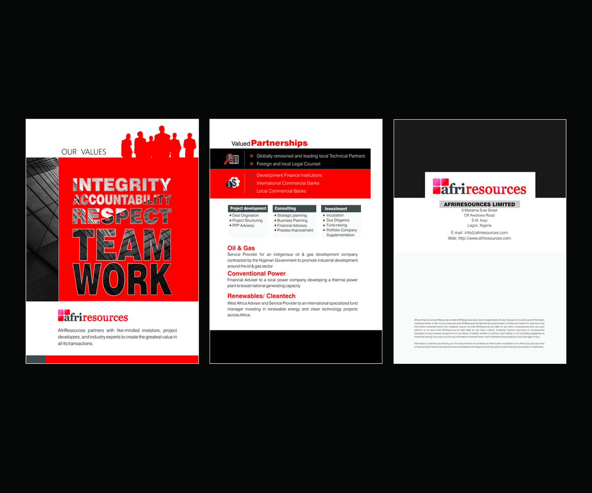 Brochure Design by Creativemedia Solution for Blackaion Capital | Design #2970101