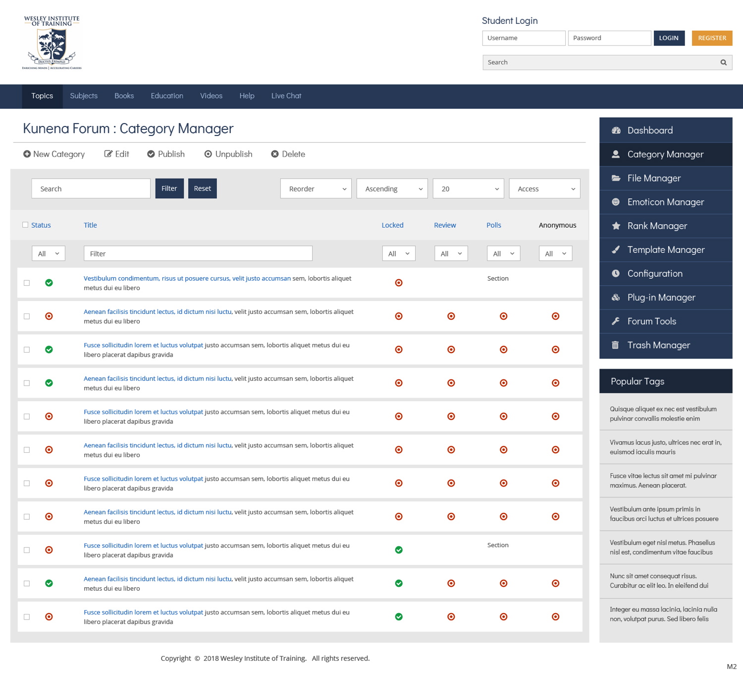 Diseño Wordpress por pb para Wesley Health Management | Diseño: #18967231