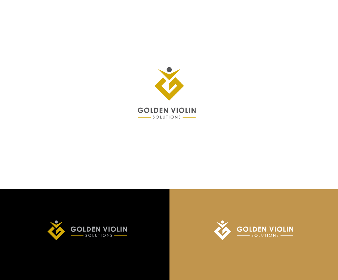 Logo Design by bijuak for Golden Violin Solutions | Design #18965299