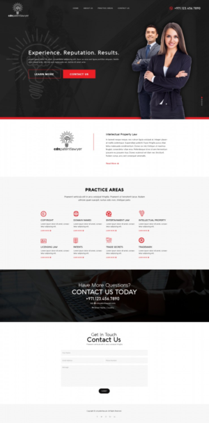 Web design for an intellectual property law practice | Web Design by v.senthil-designer