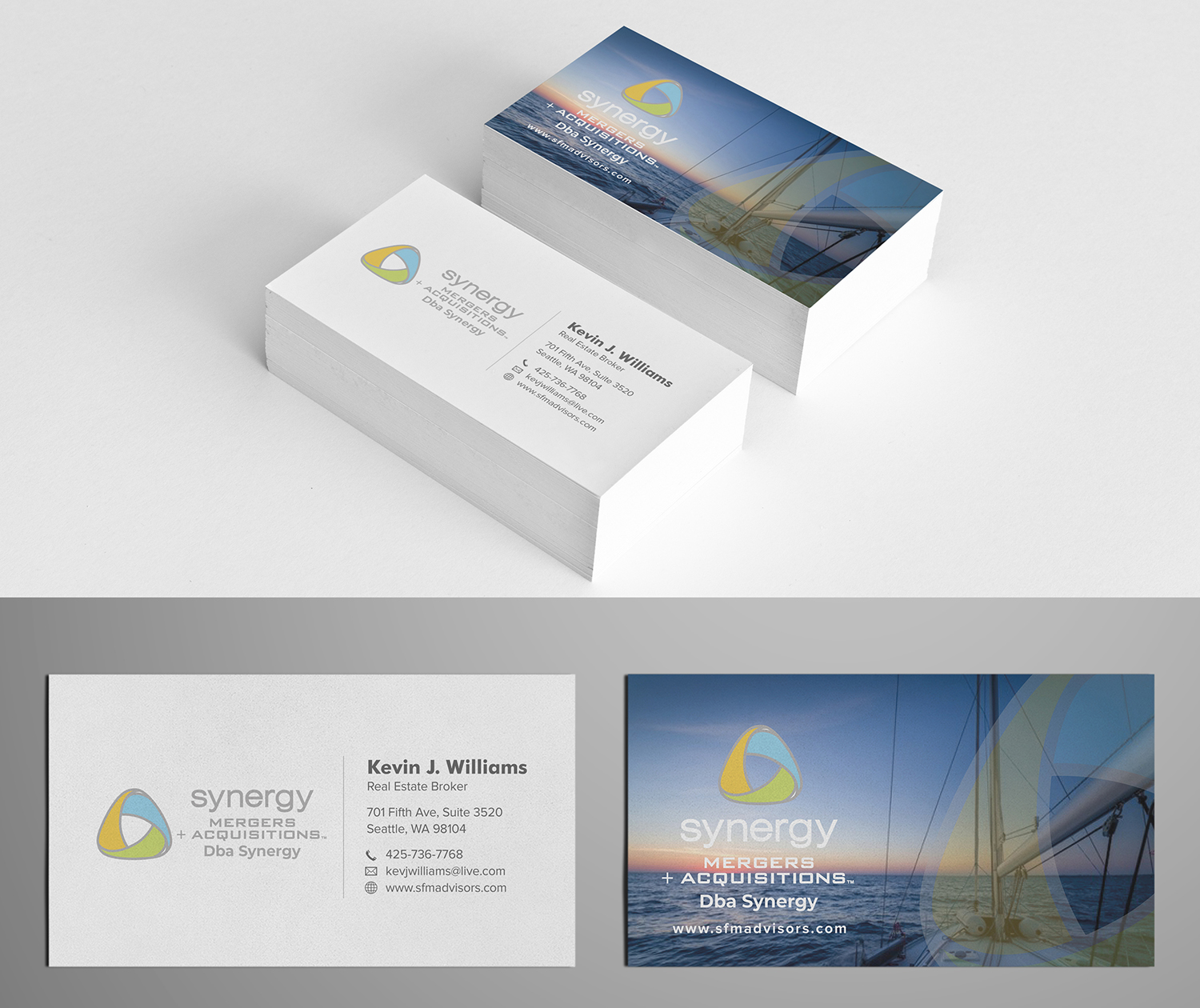 Diseño de Tarjeta de Presentación por Tilt para Gennaker Capital LLC | Diseño #19362292