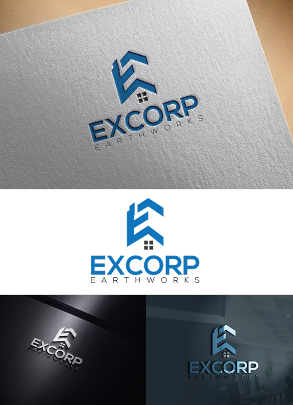 Logo Design by h27 for Excorp earthworks  | Design #19098256