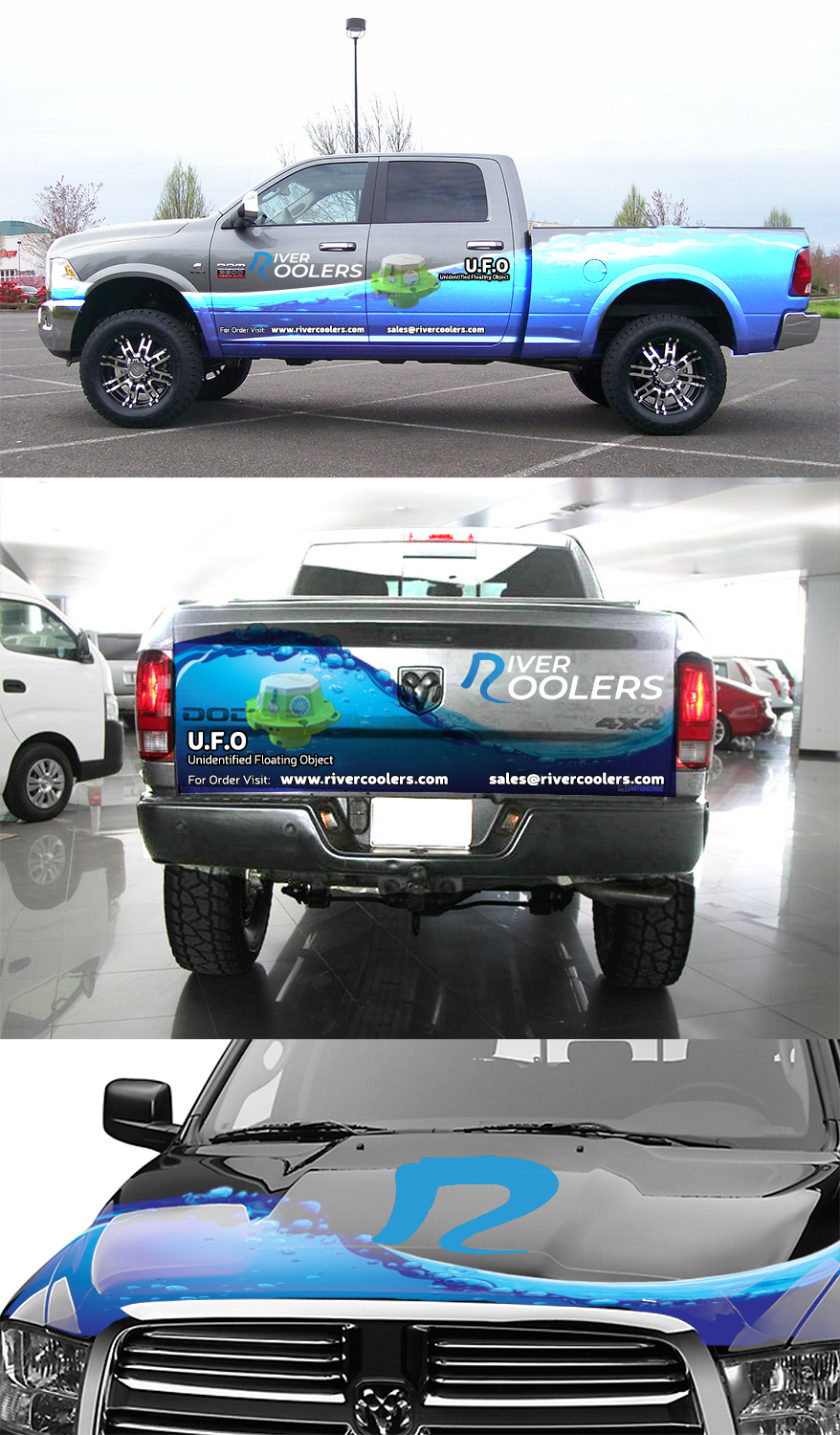 Diseño de Rotulación de Vehículo por BEEZU para river coolers | Diseño #19023048